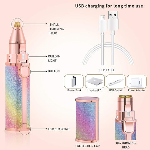 2 in 1 Facial and Eyebrow Trimmer_shaver